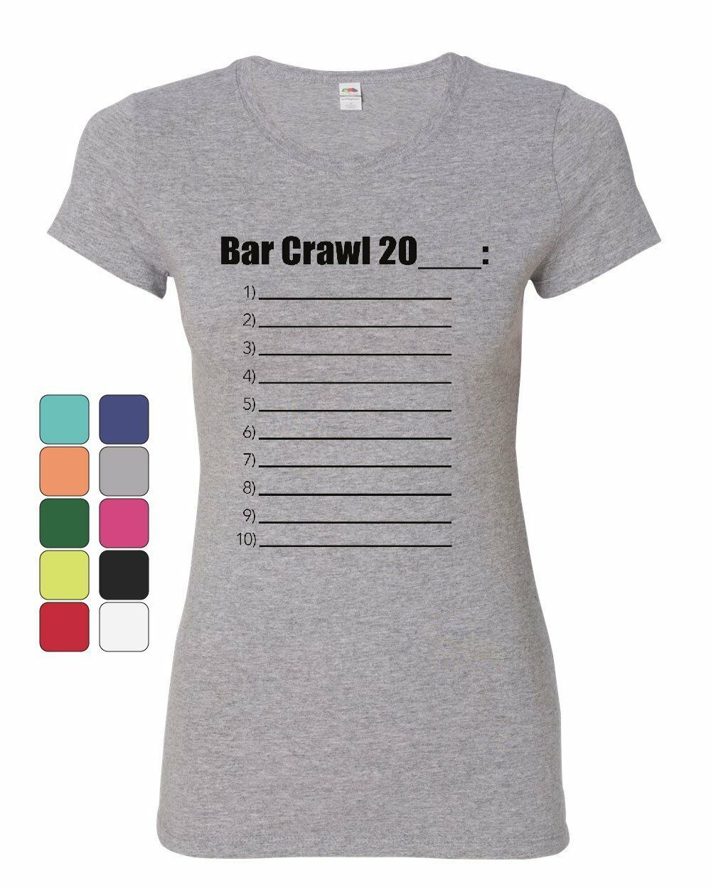 nurse bar crawl shirts