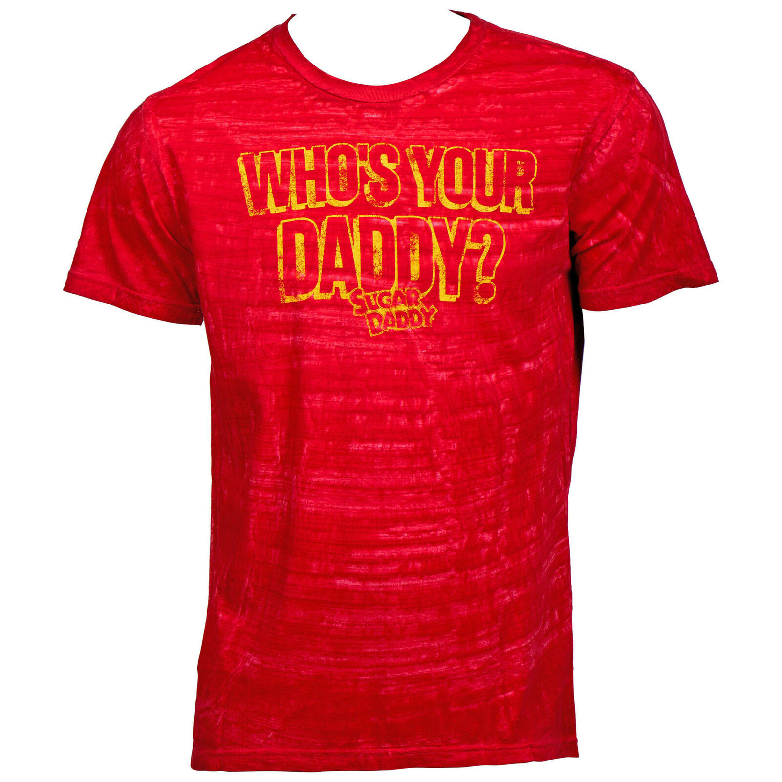Sugar Daddy Who's Your Daddy Red Washed T-Shirt Red - T-Shirts