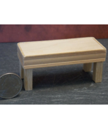 1 Pcs Coffee Table Unfinished Dollhouse Miniature Wood 1:12 inch scale - DL - $24.00