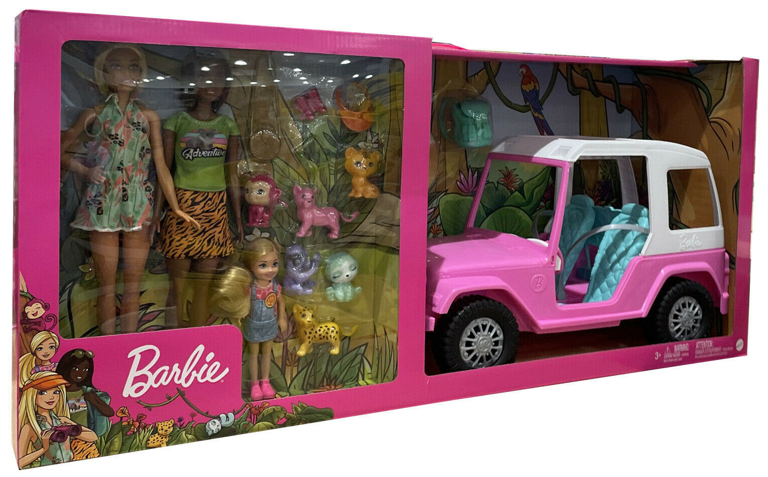 barbie and friends wildlife adventure set