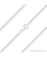 1.6mm Roc Link Italian Sparkle-Rope Chain Necklace in .925 Italy Sterlin... - $19.75+