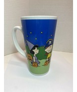 Peanuts Halloween Charlie Brown Lucy Pumpkin Coffee Cup Coco Mug 6&#39;&#39; Tall - $11.00
