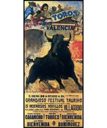 Bullfighting - Plaza De Toros De Valencia #17 Canvas Art Poster 12&quot;x 24 - $24.99