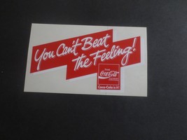 Coca Cola You Can&#39;t Beat the Feeling Trink Coca Cola is it Decal 5 X  3 ... - $3.71