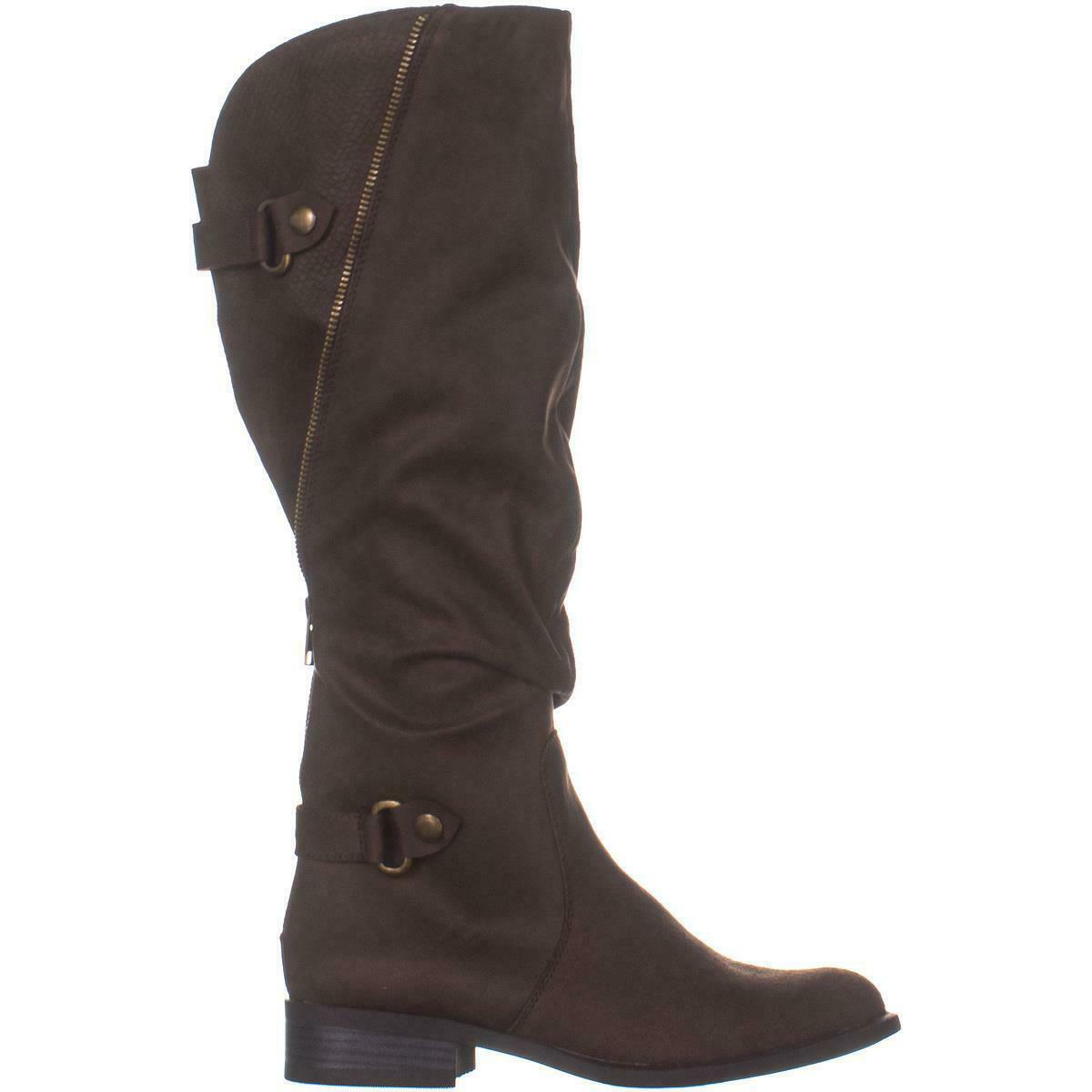 White Mountain Leto Slouch Knee High Boots 126, Coffee, 6.5 US - Boots