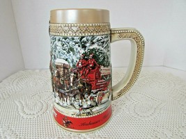 Vtg Ceramarte 1987 Ltd Budweiser Beer Stein Clydesdales C Series Anheuser Busch - $14.80