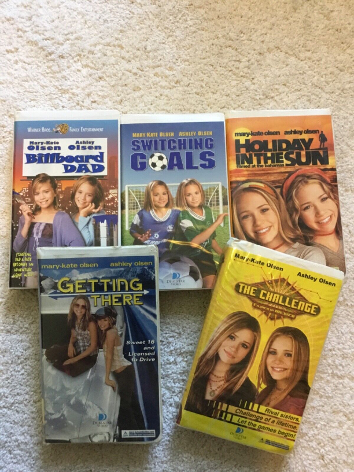 Lot of 5 Mary Kate & Ashley Olsen Twins VHS Tapes Clamshell Cases ...