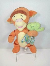 Disney Fisher Price Tigger W Frog Blanket Rattles Stuffed Animal Plush Toy - $19.95