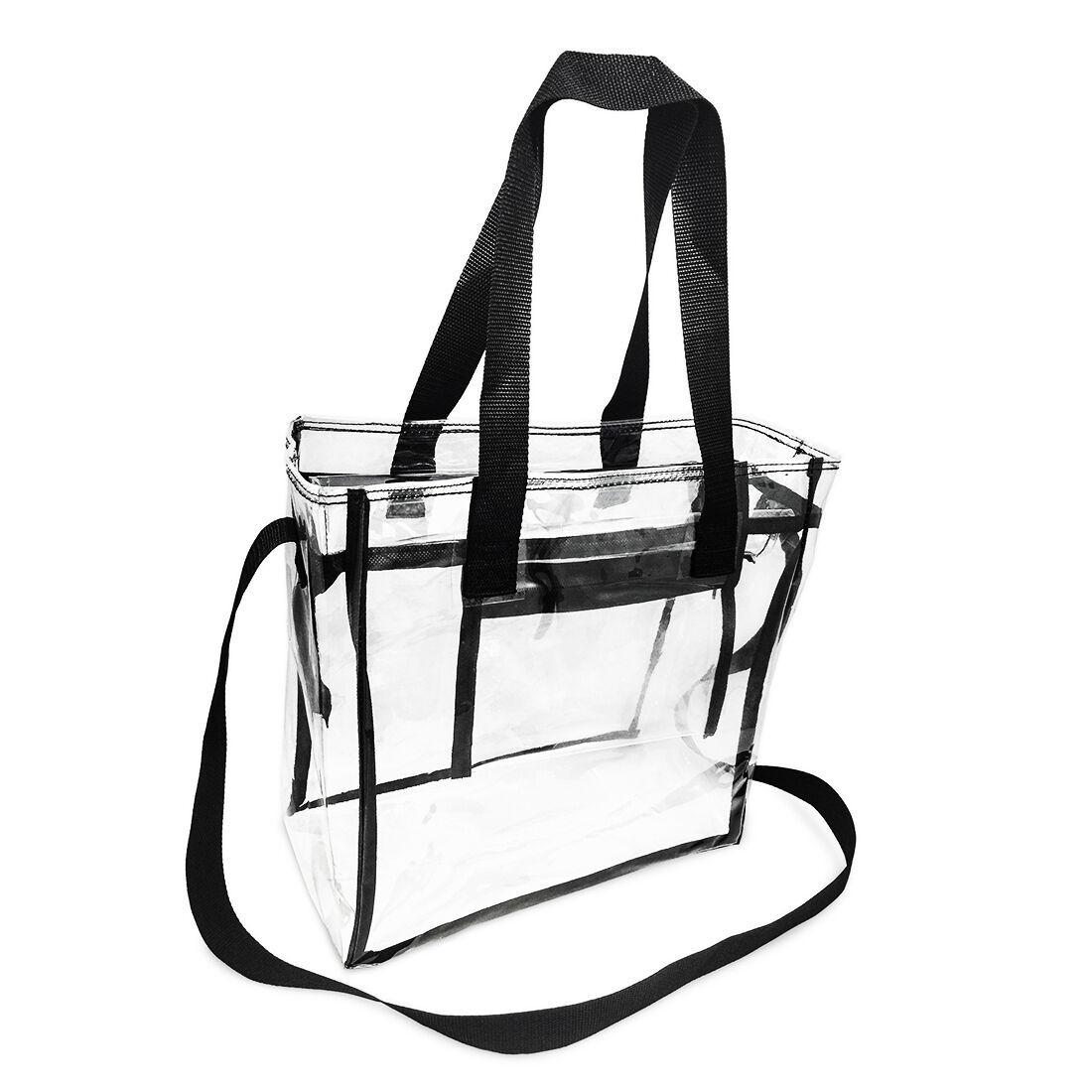 NFL NBA Approved Clear Shoulder Bag / 12x12x6 Largest Stadium Bag ...