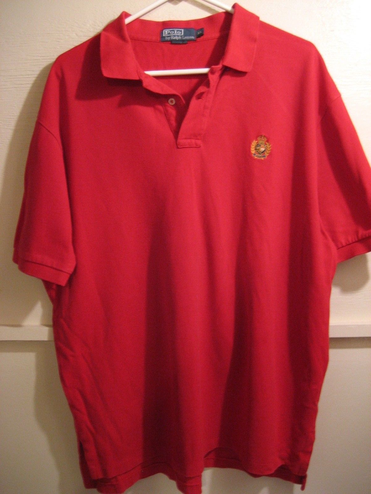 mens POLO BY RALPH LAUREN XL shirt red great condition - Casual Shirts
