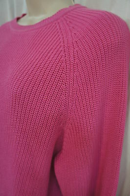 Karen Scott Sweater Sz L Fuschia Bloom Long Sleeve Knitted Causal ...