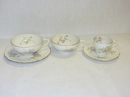 Lot 5 pc Theodore Haviland &quot;Annette&quot; Vtg Coffee Cup Demitasse Saucer Pin... - $39.59
