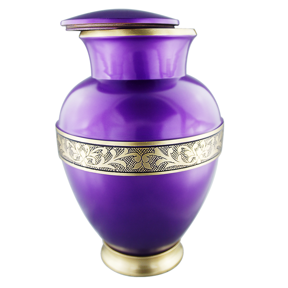 Funeral Urns For Adult Cremation Urn For Human Ashes Adult Large Elsene Purple Cremation Urns