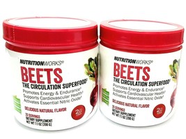 2x Nutrition Work Beets Super Food Powder All Natural Gluten Free Vegan,... - $35.15