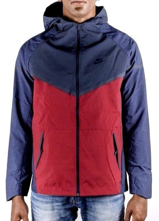 New Nike TECH WINDRUNNER JACKET men sz:S split KANGAROO pockets/ HOOD 727349-673 - Activewear Tops