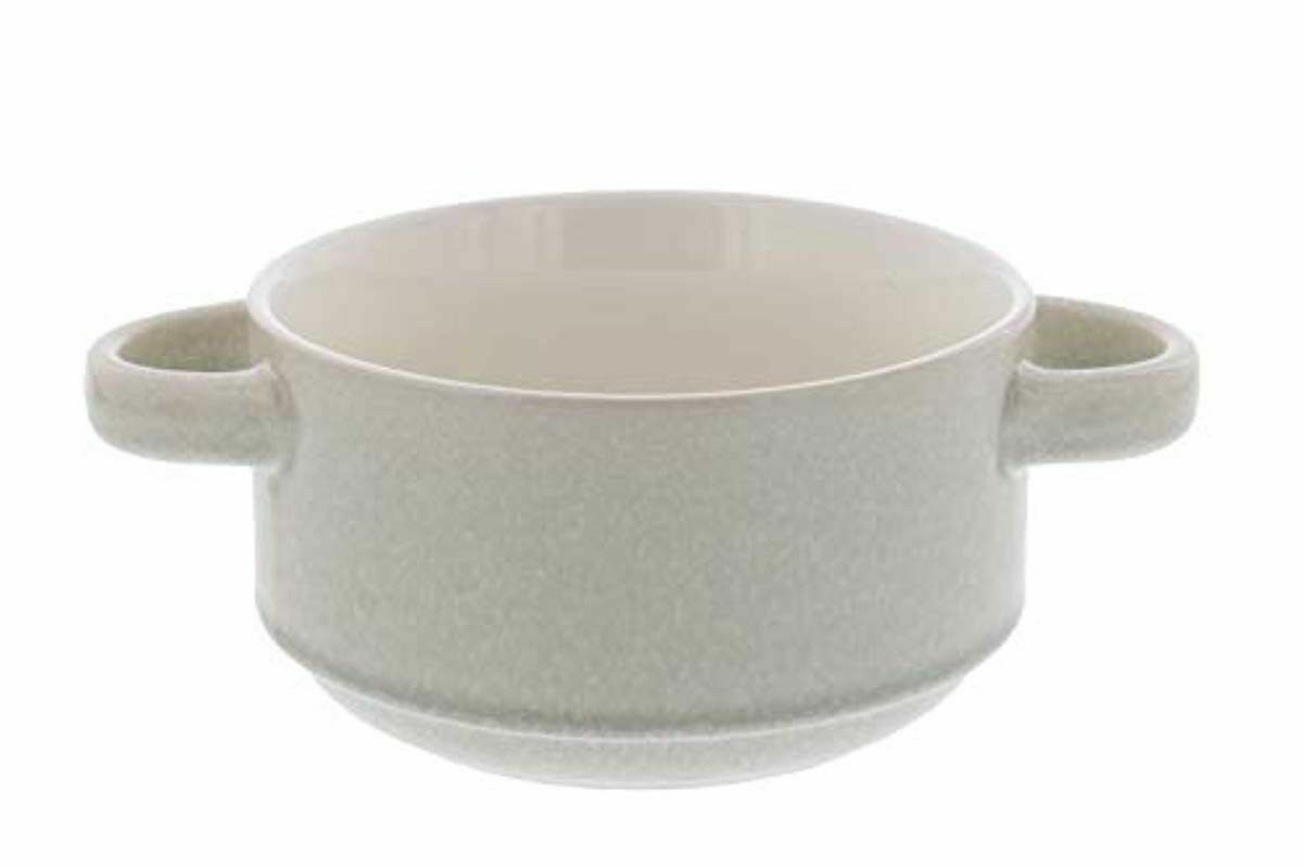 6 Pcs Gourmet Basics by Mikasa Emma Stackable Soup Bowls Double Handle