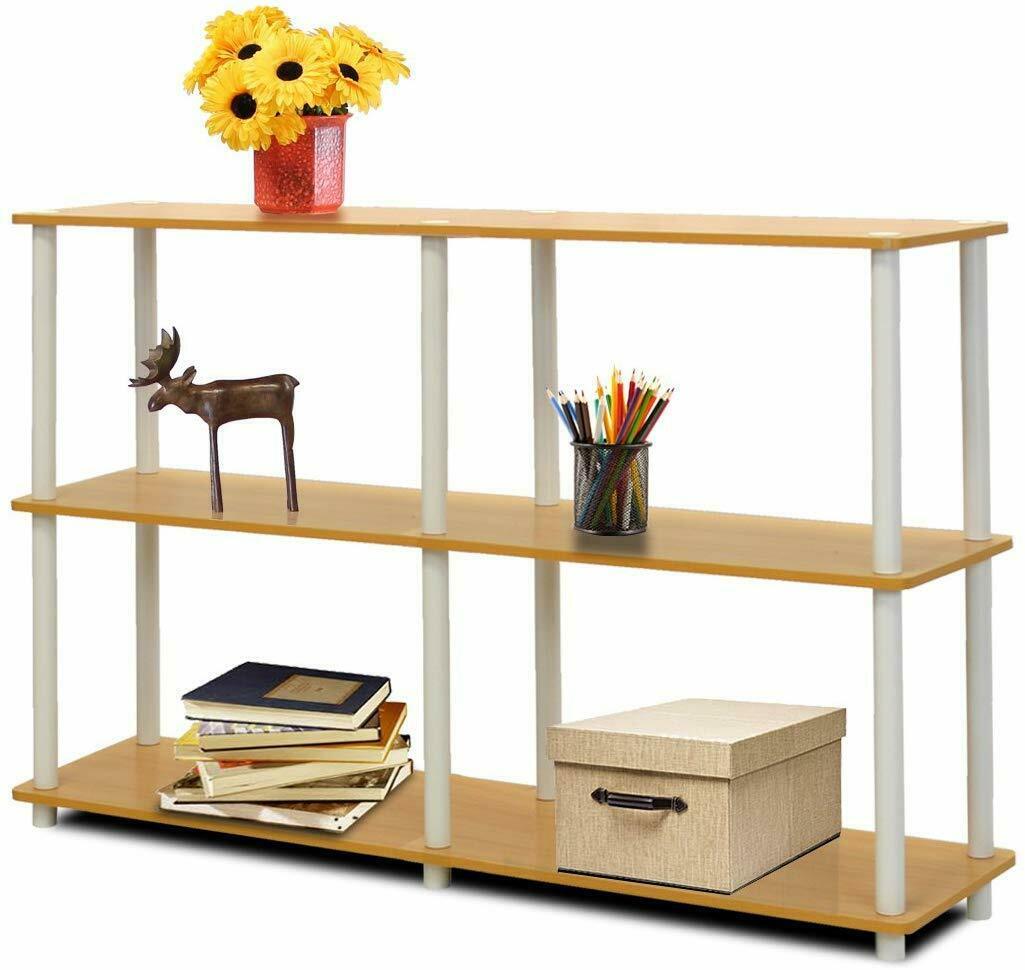 Nice Shelf White & Light Wood Grain Look STORAGE! ORGANIZATION! 3