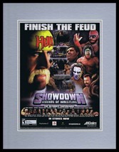 Showdown Legends of Wrestling 2004 PS2 Framed 11x14 ORIGINAL Advertisement