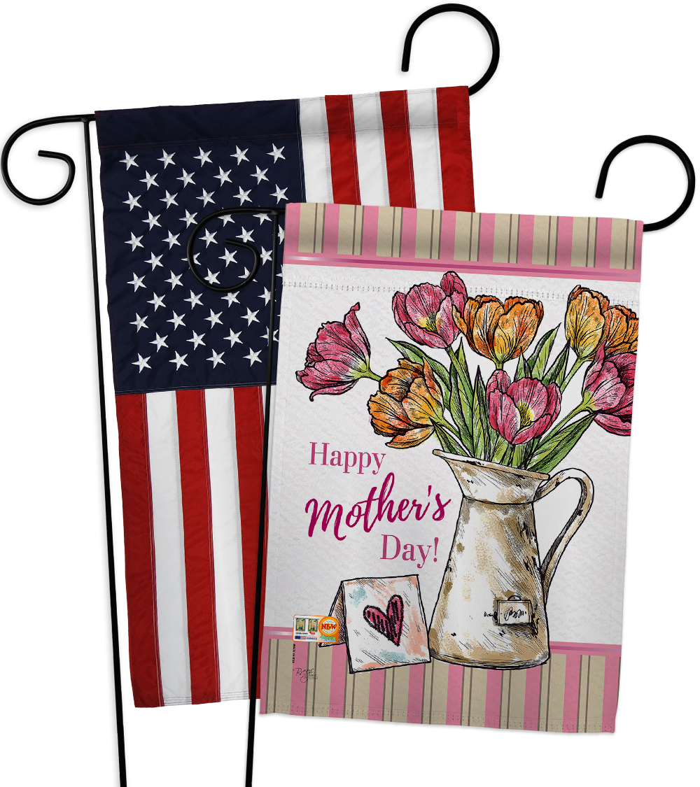 Mother Day Bouquet - Impressions Decorative USA Applique Garden Flags ...