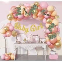 Baby Shower Decorations For Girl, Rose Pink S Arch Garland Kit With Eu - $31.99