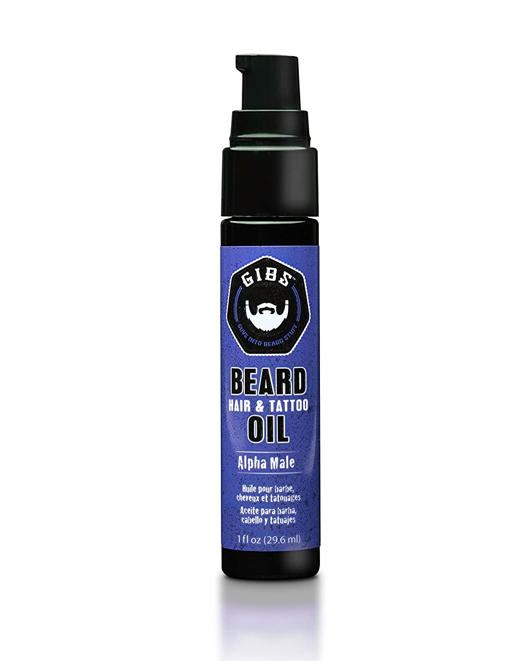 GIBS Grooming Alpha Male Beard, Hair & Tattoo Oil, 1 fl oz GIBS Grooming