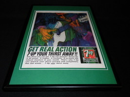 1964 7 Up Framed 12x18 ORIGINAL Vintage Advertising Display - $69.29