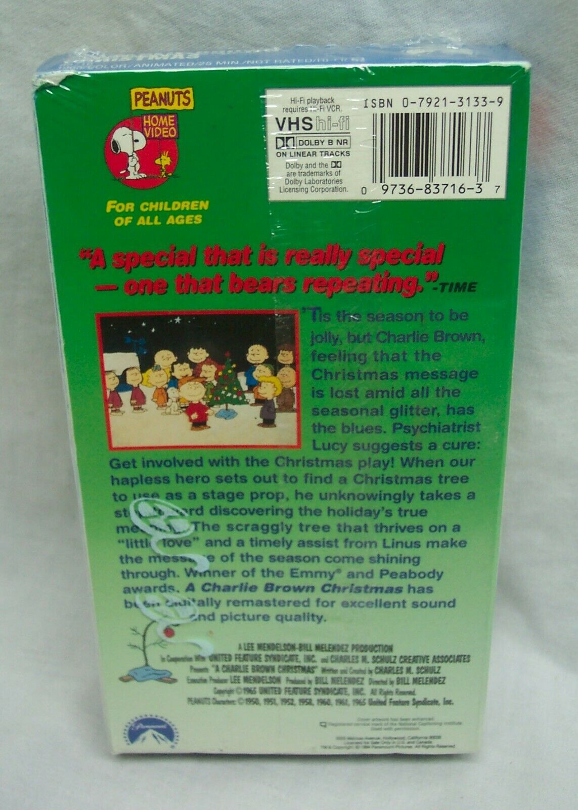 Peanuts Classic A CHARLIE BROWN CHRISTMAS VHS VIDEO MOVIE NEW Snoopy