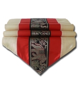 TIL136 red elephant table runner tablecloth tablerunner silk 200x30cm 79... - $18.99
