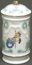 Lenox Porcelain Carousel Spice Jar - Thyme - $26.87