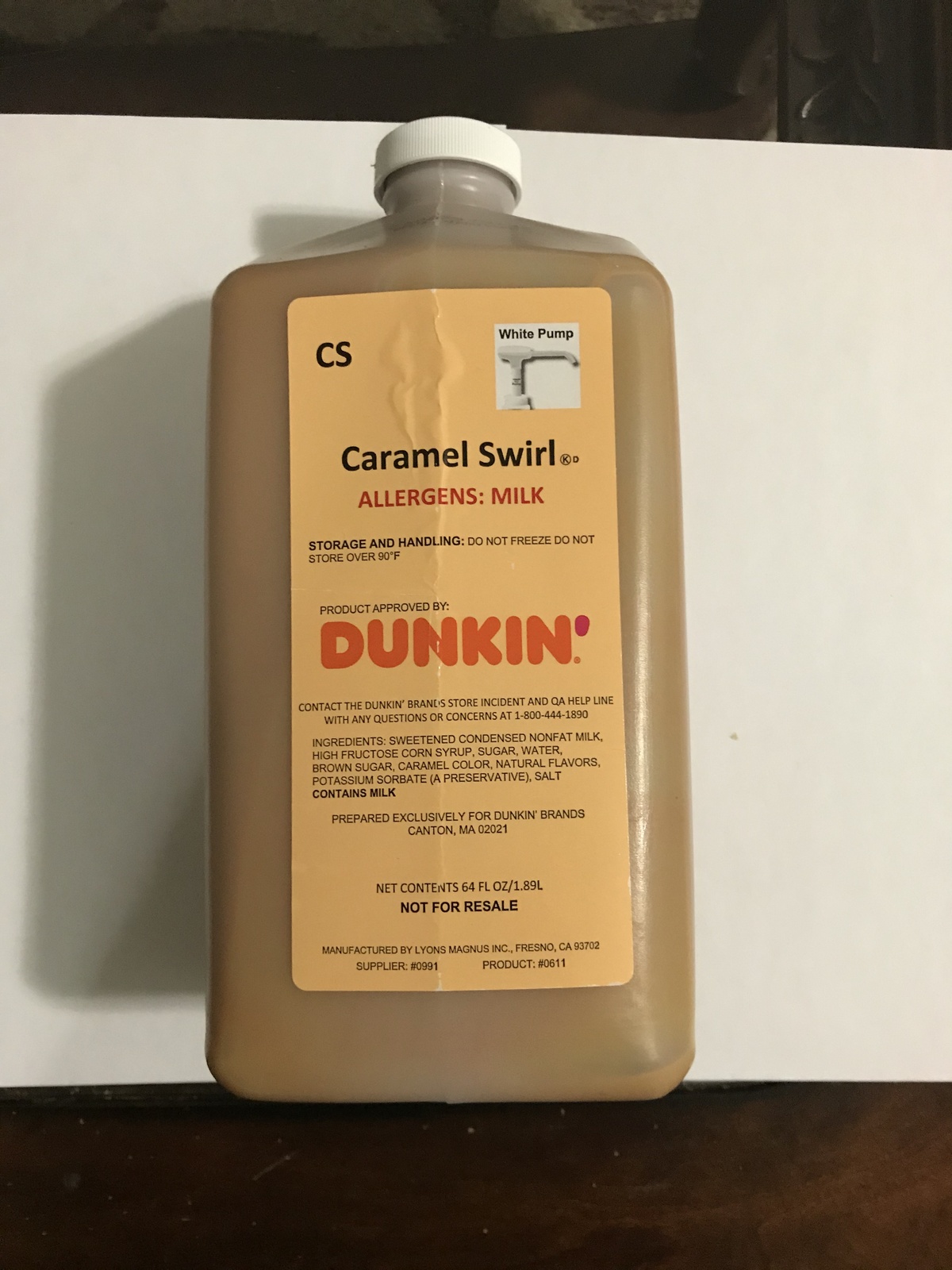 caramel pump syrup