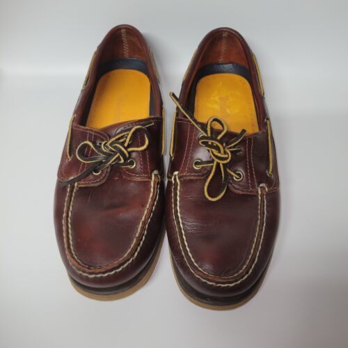 Primary image for Timberland #25007 brown boat shoes US Mens sz 10 M