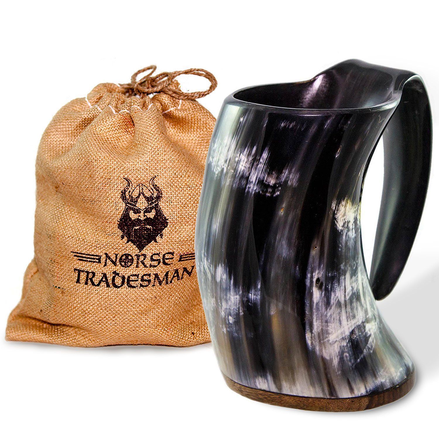 Viking Drinking Horn Tankard Medieval Beer Mug Game Of Throne Norse Cup ...