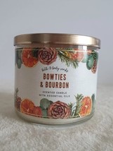 Bath &amp; Body Works Bowties &amp; Bourbon 3 Wick Scented Candle 14.5 oz - $29.99