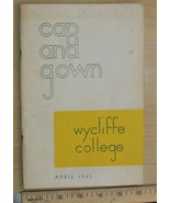 Vintage University Magazine Cap and Gown Wycliffe College April 1951 Z5 - £27.78 GBP