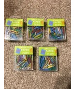 100 Colored Paper Clips (Lot of 5) - $4.99