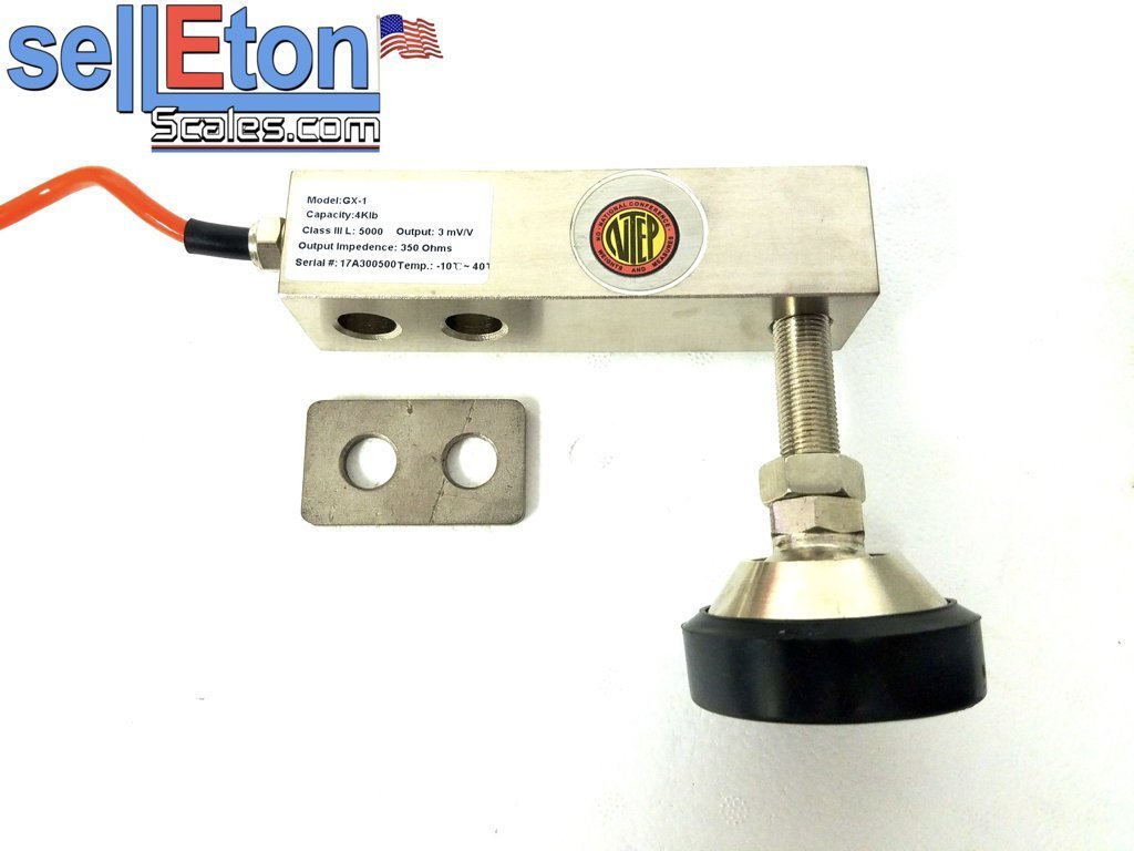 GX-1-1k Shear Beam Load Cell Scale Platform Sensor 1000 LB,Alloy Steel,NTEP New