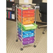 Rolling Cart Crafts Hobbies Drawer Organizer Mobile Storage Bins Multi-C... - $74.79