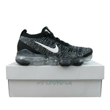 Nike Air Vapormax Flyknit 3 Running Shoes Womens Size 7.5 Black Oreo AJ6... - $168.25