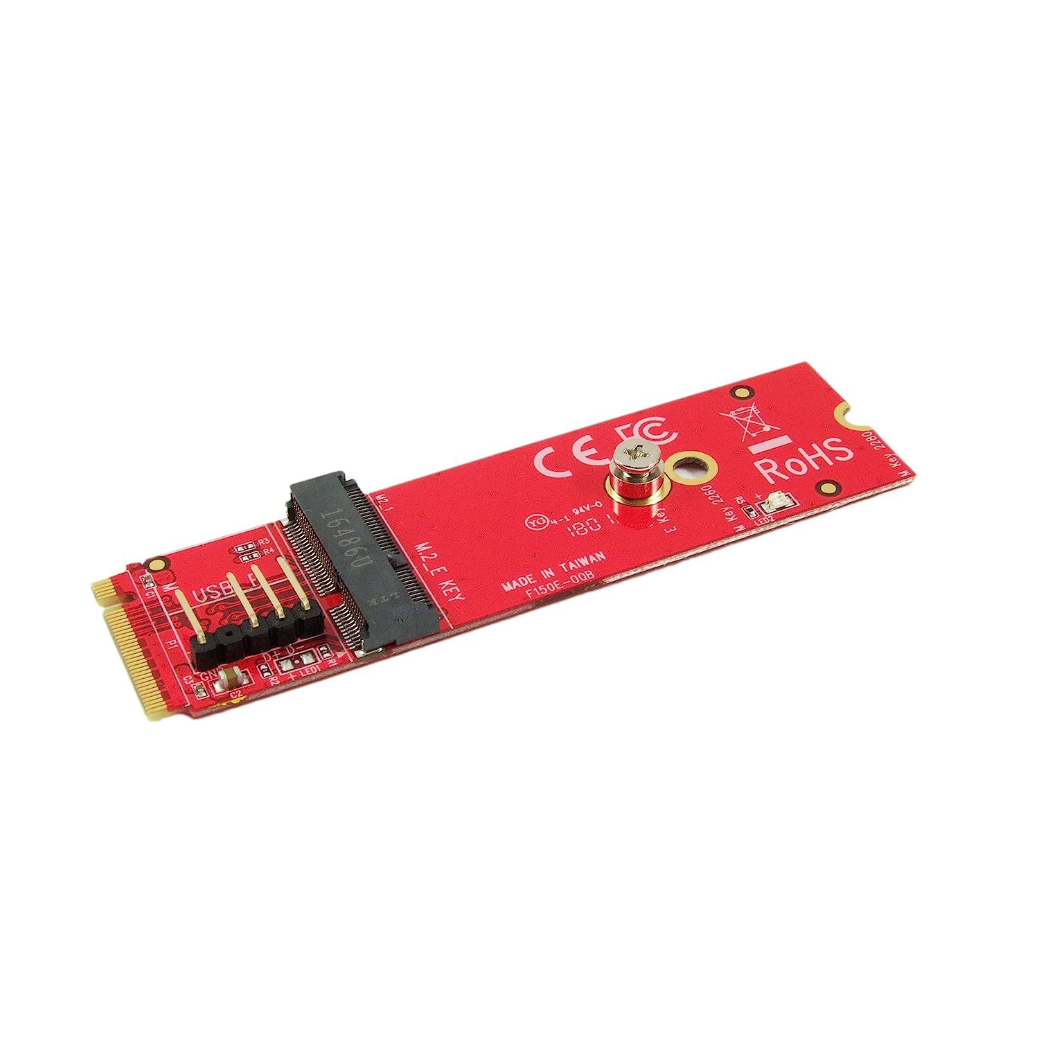 M2Mn-150E M.2 Converter Board For Key E M.2 Module - Install M2 E Key ...