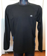 Men&#39;s Alo Long Sleeve Coolfit Shirt Top Blue LARGE performance colorbloc... - $24.72