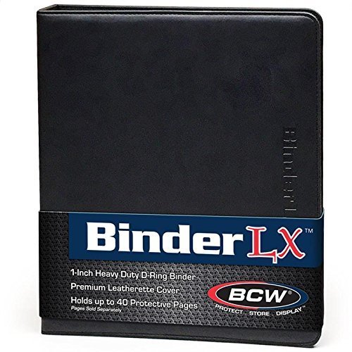BCW - Premium Collectors Binder (D Ring) Album - Black Leatherette - Great for C