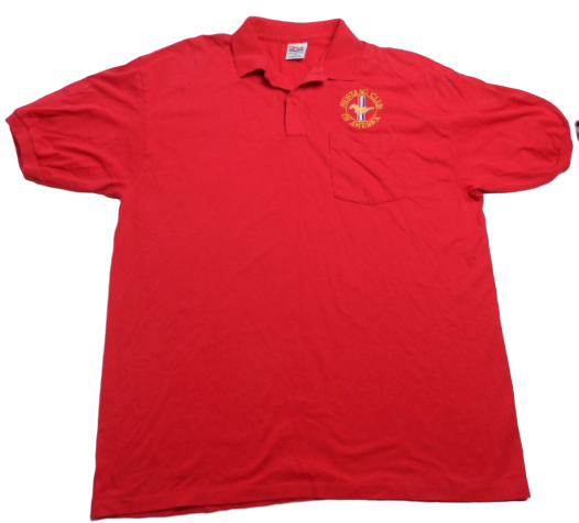 Mustang Club of America Vintage Anvil XL Polo Shirt with 1 Pocket Red ...