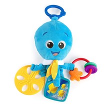 Baby Einstein Activity Arms Octopus Bpa Free Clip On Stroller Toy With R... - $17.99