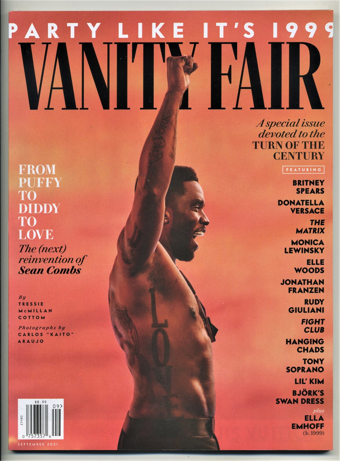 Vanity Fair Magazine September, 2021 - From Puffy to Diddy to Love ...