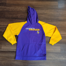 Reebok Team NFL Apparel MN Minnesota Vikings Hoodie Sweatshirt Kid Boy L 14/16 - $19.79