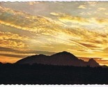 Arizona Postcard Sunset Behind Camelback Mountain Valley Of The Sun