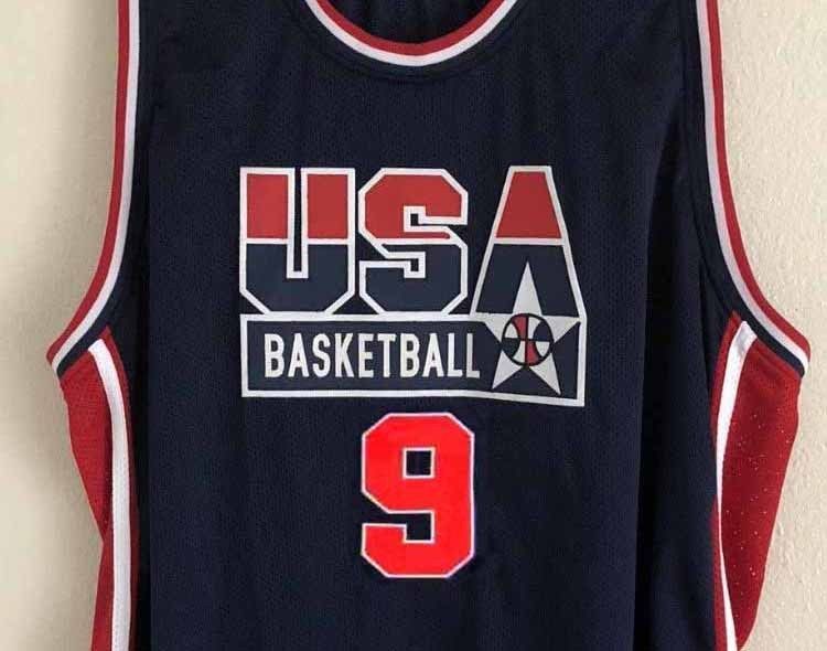 MICHAEL JORDAN #9 TEAM USA JERSEY AUTHORIZED SEWN NEW ANY SIZE - Other ...