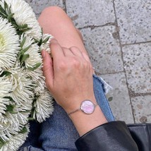 Little Bracelet Stained Glass Pink handmade wristband Jewelry Gift Ukrai... - $23.00