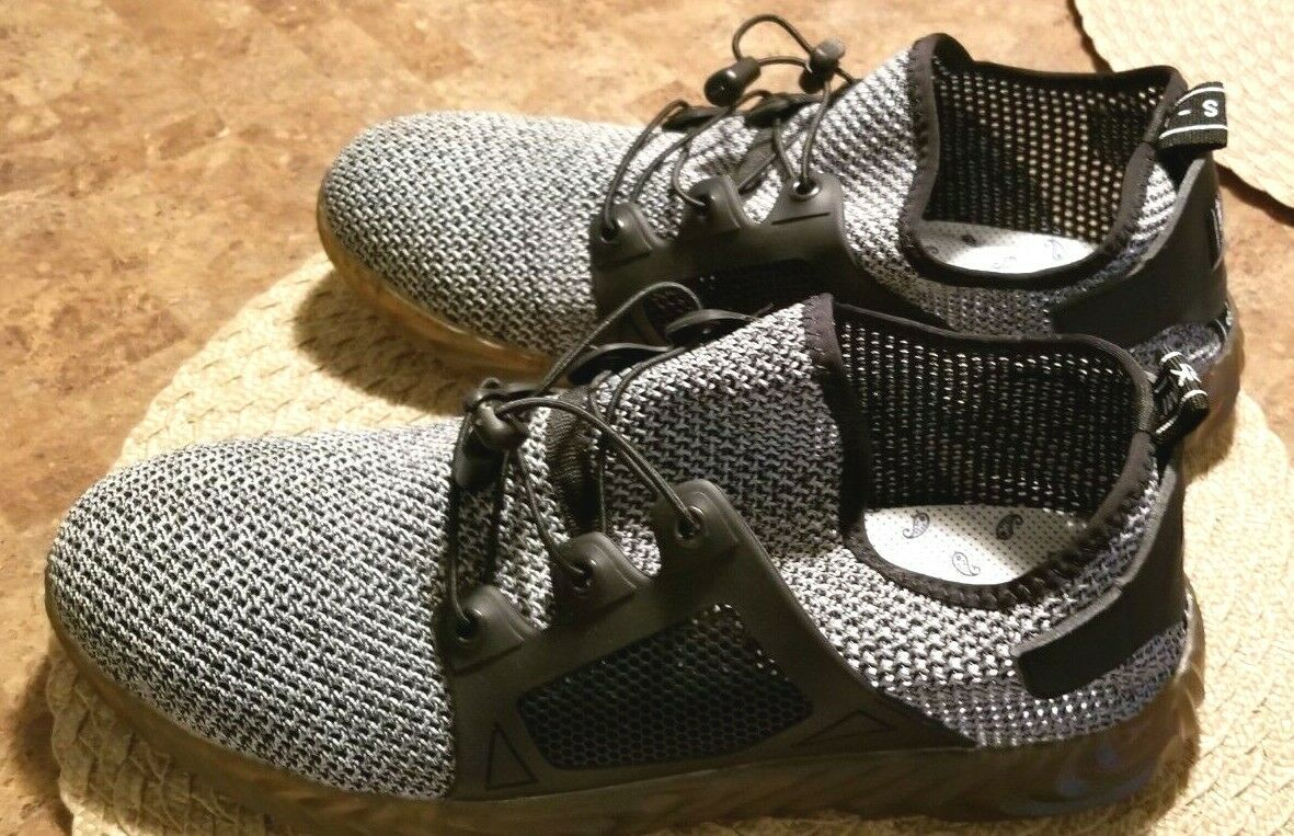 NEW Adidas Die Weltmarke Mit Den Gray / Black Mesh Steel Toe Shoes Men ...