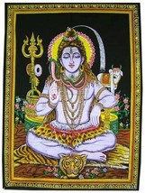 Beautiful Meditating Shiva Yoga Tapestry 43&quot; X 30&quot; Tapestry Poster size ... - $10.96